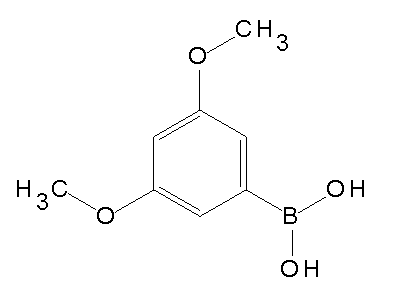 Chemical structure of 3,5-dimethoxyphenylboronic acid