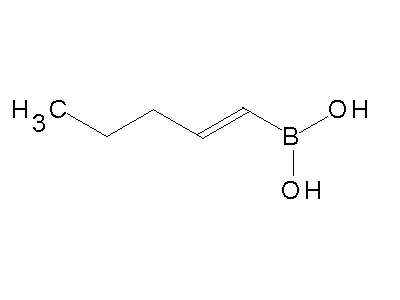 Chemical structure of 1-pentenylboronic acid