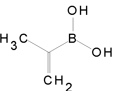 Chemical structure of 2-propenylboronic acid