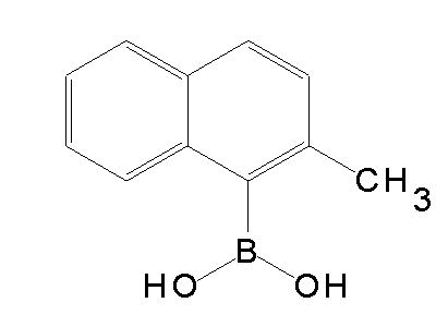 Chemical structure of 2-methyl-1-naphthylboronic acid