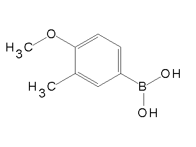 Chemical structure of 3-Methyl-4-methoxyphenylboronic acid