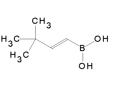 Chemical structure of tert-butyl vinylboronic acid