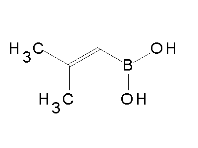Chemical structure of 2,2-dimethylethenylboronic acid