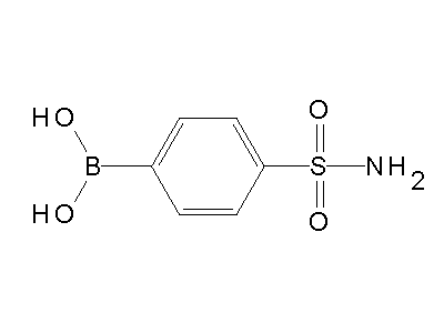 Chemical structure of 4-sulfamoylphenylboronic acid