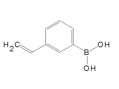 Chemical structure of 3-vinylphenylboronic acid