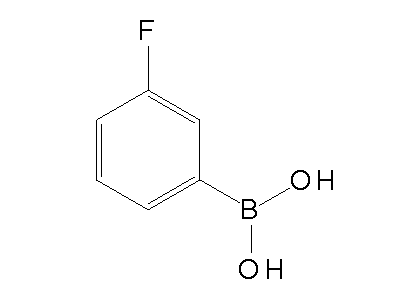 Chemical structure of m-fluorophenylboronic acid