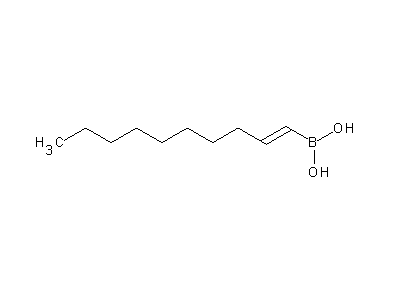Chemical structure of (E)-1-decenylboronic acid