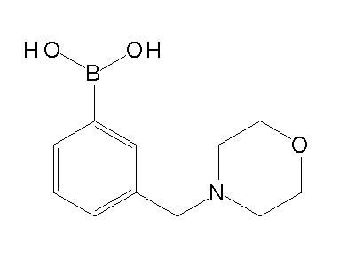 Chemical structure of 3-(morpholinomethyl)phenylboronic acid