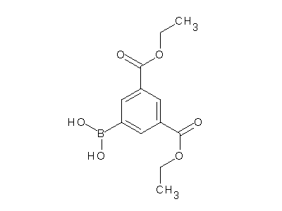 Chemical structure of diethylisophthalate-5-boronic acid