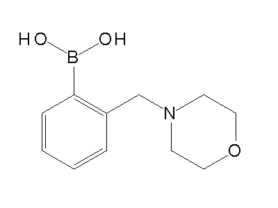 Chemical structure of morpholinylbenzylamine-2-boronic acid