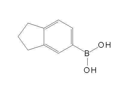 Chemical structure of 5-indaneboronic acid