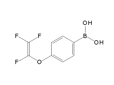 Chemical structure of 4-(trifluorovinyloxy)boronic acid