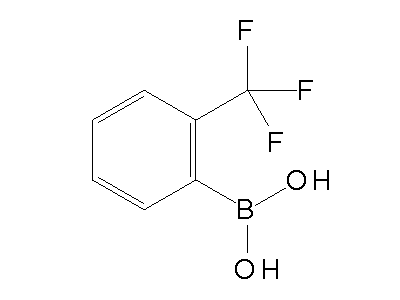 Chemical structure of 2-Trifluoromethylphenylboronic acid