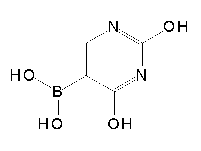 Chemical structure of 5-Borono-uracil