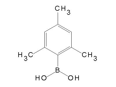Chemical structure of mesitylboronic acid