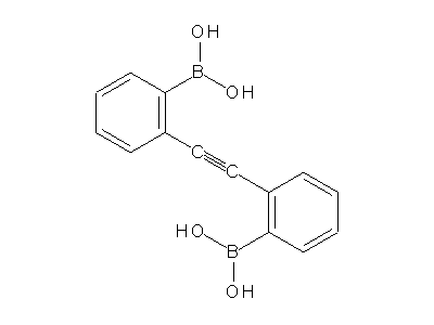 Chemical structure of 2,2'-ethynylenedibenzeneboronic acid