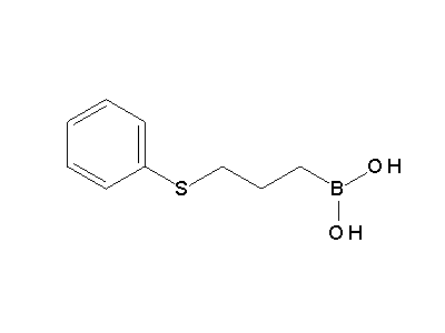Chemical structure of 3-phenylsulfanylpropylboronic acid