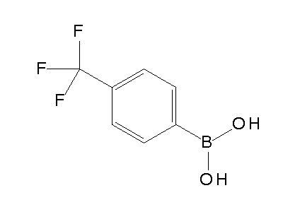 Chemical structure of 4-Trifluoromethylphenylboronic acid
