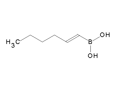Chemical structure of 1-hexenylboronic acid