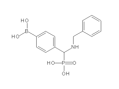 Chemical structure of N-benzylamino-4-boronbenzylphosphonic acid