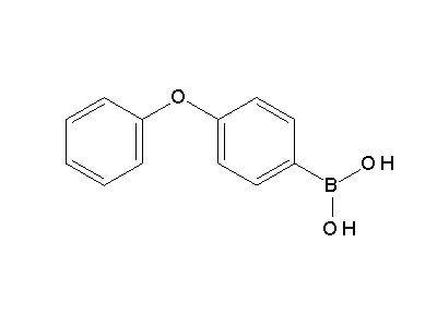 Chemical structure of 4-phenoxyphenylboronic acid