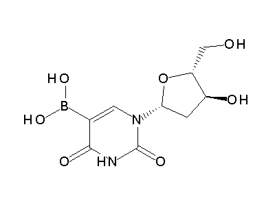 Chemical structure of 5-Dihydroxyboryl-2'-deoxyuridin