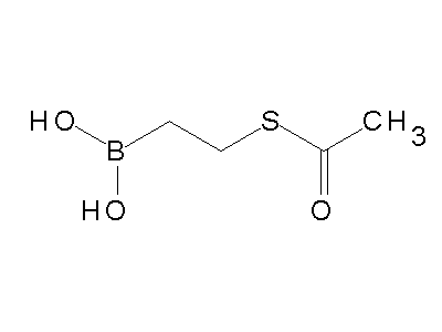Chemical structure of 2-acetylsulfanylethylboronic acid