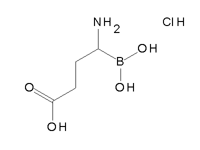 Chemical structure of 4-amino-4-boronobutanoic acid hydrochloride