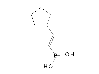 Chemical structure of 2-cyclopentylvinylboronic acid