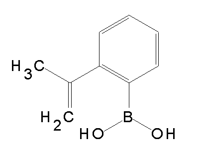 Chemical structure of 2-(2-propenyl)phenylboronic acid