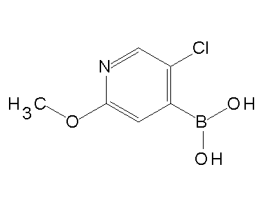 Chemical structure of 5-chloro-2-methoxy-4-pyridylboronic acid