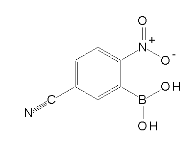 Chemical structure of 5-cyano-2-nitrophenylboronic acid