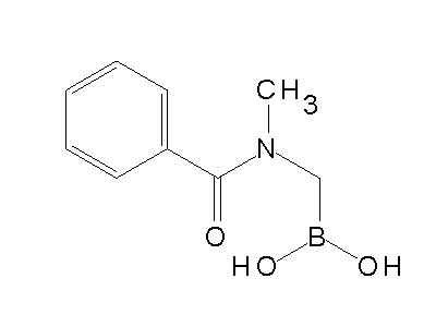 Chemical structure of [benzoyl(methyl)amino]methylboronic acid