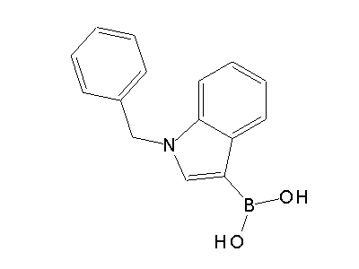 Chemical structure of (1-benzylindol-3-yl)boronic acid