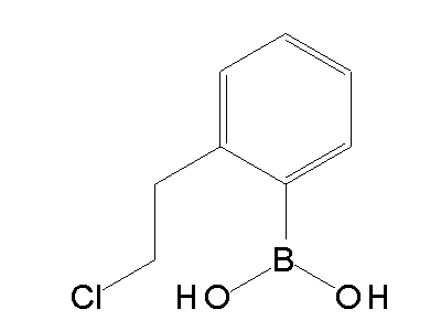 Chemical structure of 2-(2-chloroethyl)phenylboronic acid