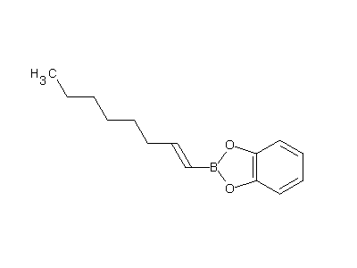 Chemical structure of (E)-1-octenylboronic acid catechol ester