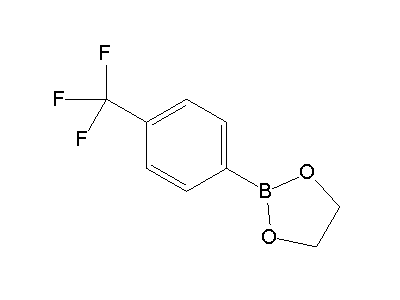 Chemical structure of 2-(4-(trifluoromethyl)phenyl)-1,3,2-dioxaborolane