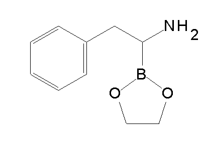 Chemical structure of ethylene glycol 1-amino-2-phenylethane-1-boronate
