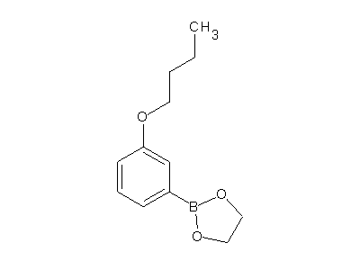Chemical structure of 2-(3-butoxyphenyl)-1,3,2-dioxaborolane