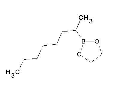 Chemical structure of 2-(1-methylheptyl)[1,3,2]dioxaborolane