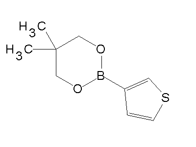 Chemical structure of 5,5-dimethyl-2-(3-thienyl)-1,3,2-dioxaborinane
