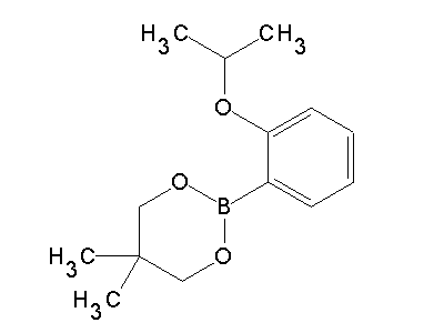 Chemical structure of 5,5-dimethyl-2-(2-isopropoxyphenyl)-1,3,2-dioxaborinane