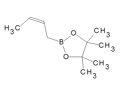 Chemical structure of (Z)-crotylboronic acid pinacol ester