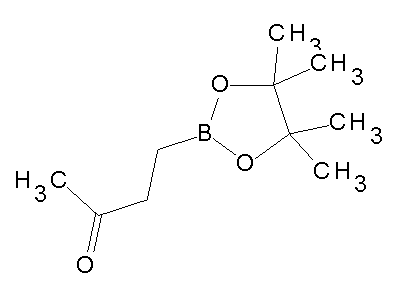 Chemical structure of 4-(4,4,5,5-Tetramethyl-1,3,2-dioxaborolan-2-yl)butan-2-one