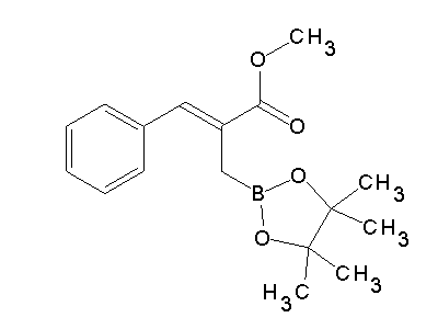 Chemical structure of 3-phenyl-2-methoxycarbonyl allylboronate