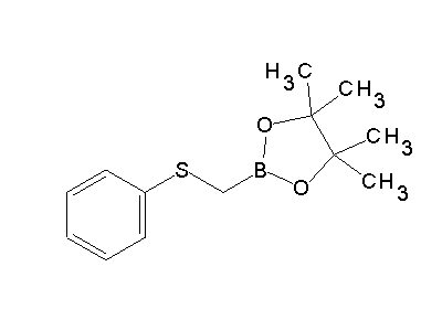 Chemical structure of Pinacol-(phenylthio)-methanboranat