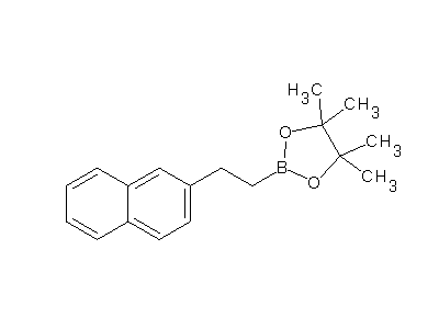 Chemical structure of 2-(2-(2-naphthyl)ethyl)-4,4,5,5-tetramethyl-[1,3,2]dioxaborolane
