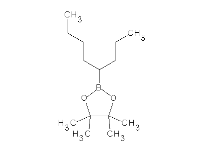 Chemical structure of pinacol-4-octylboronate