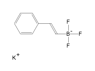 Chemical structure of potassium beta-styryltrifluoroborate