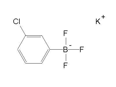 Chemical structure of potassium 3-chloro-phenyltrifluoroborate